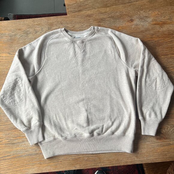 J.Crew Vintage Fleece Crewneck Sweatshirt Heather Gray Size M - Picture 2 of 8